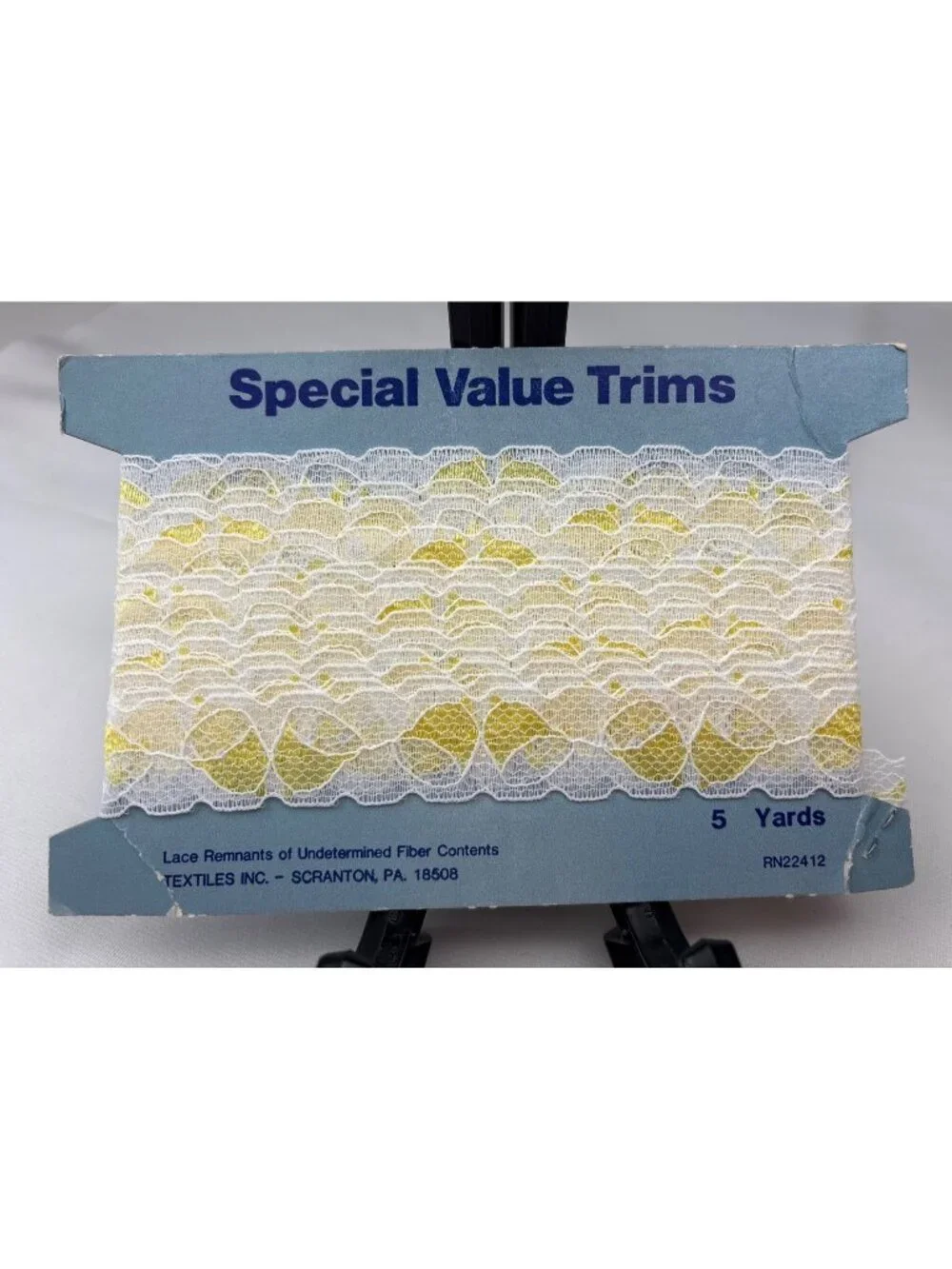 Special Value White & Yellow Lace Trim 1